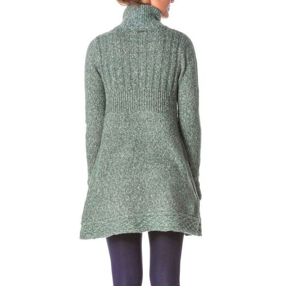 prAna Angelica Duster Wool Mohair Blend Yoga Pullover Open Front Women's Sweater - Picture 2 of 11